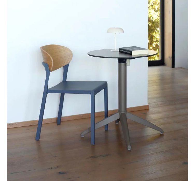 Стол QUATRO FOLD ø 70 WHITE-WHITE6